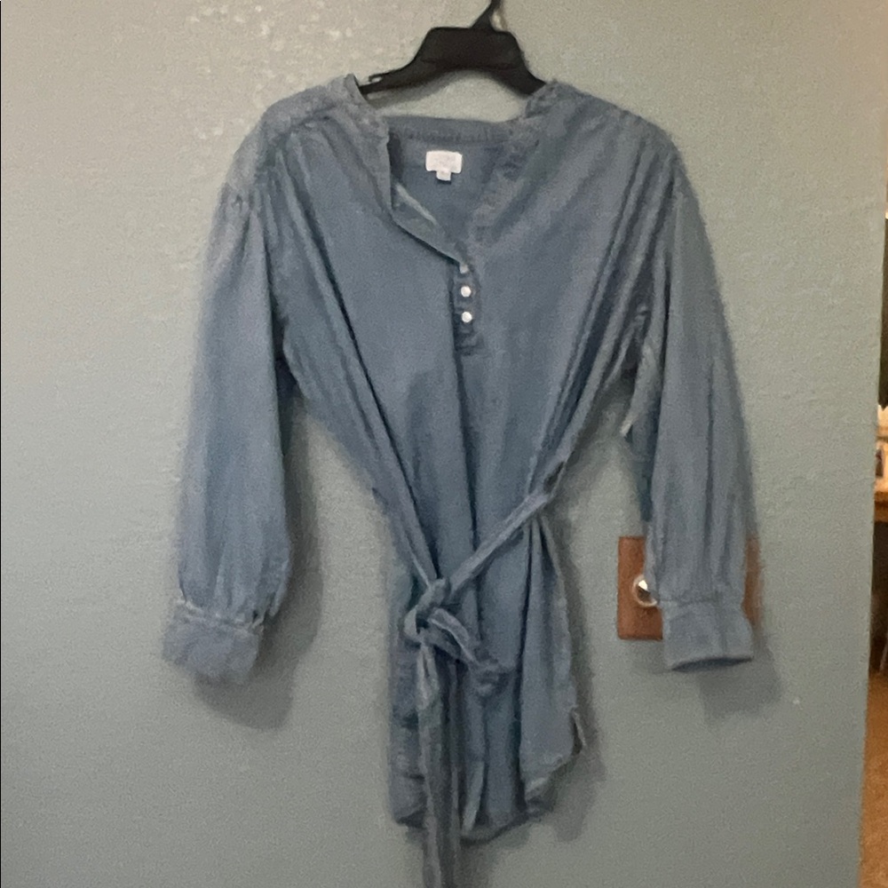 Light Blue Denim‎ Tunic Dress Size XL (16-18) NWT